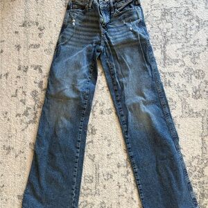 SO Low Rise Baggy Light Blue Denim Jeans Sz 0